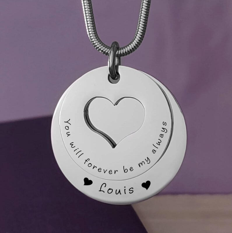 Pendentif inox gravure laser